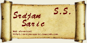 Srđan Sarić vizit kartica
